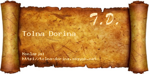 Tolna Dorina névjegykártya