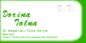 dorina tolna business card